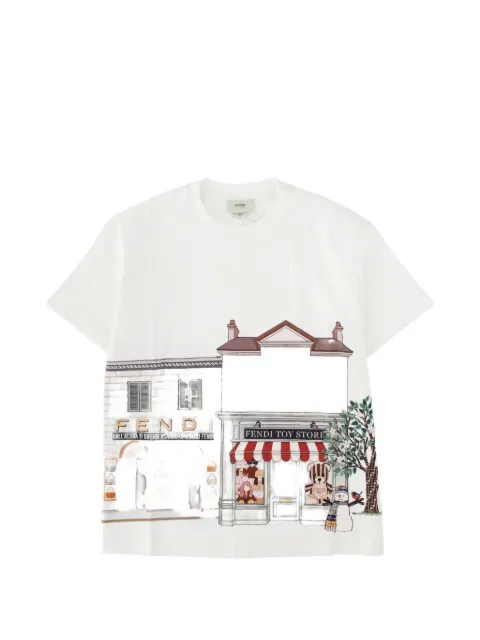 Fendi Kids graphic-print T-shirt