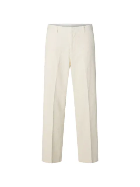 SELECTED corduroy pressed-crease trousers