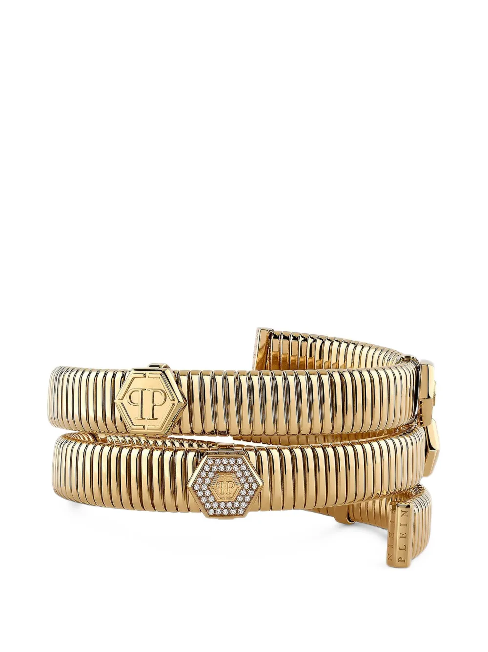 Philipp Plein Plein Crucifix wrap bracelet - Gold