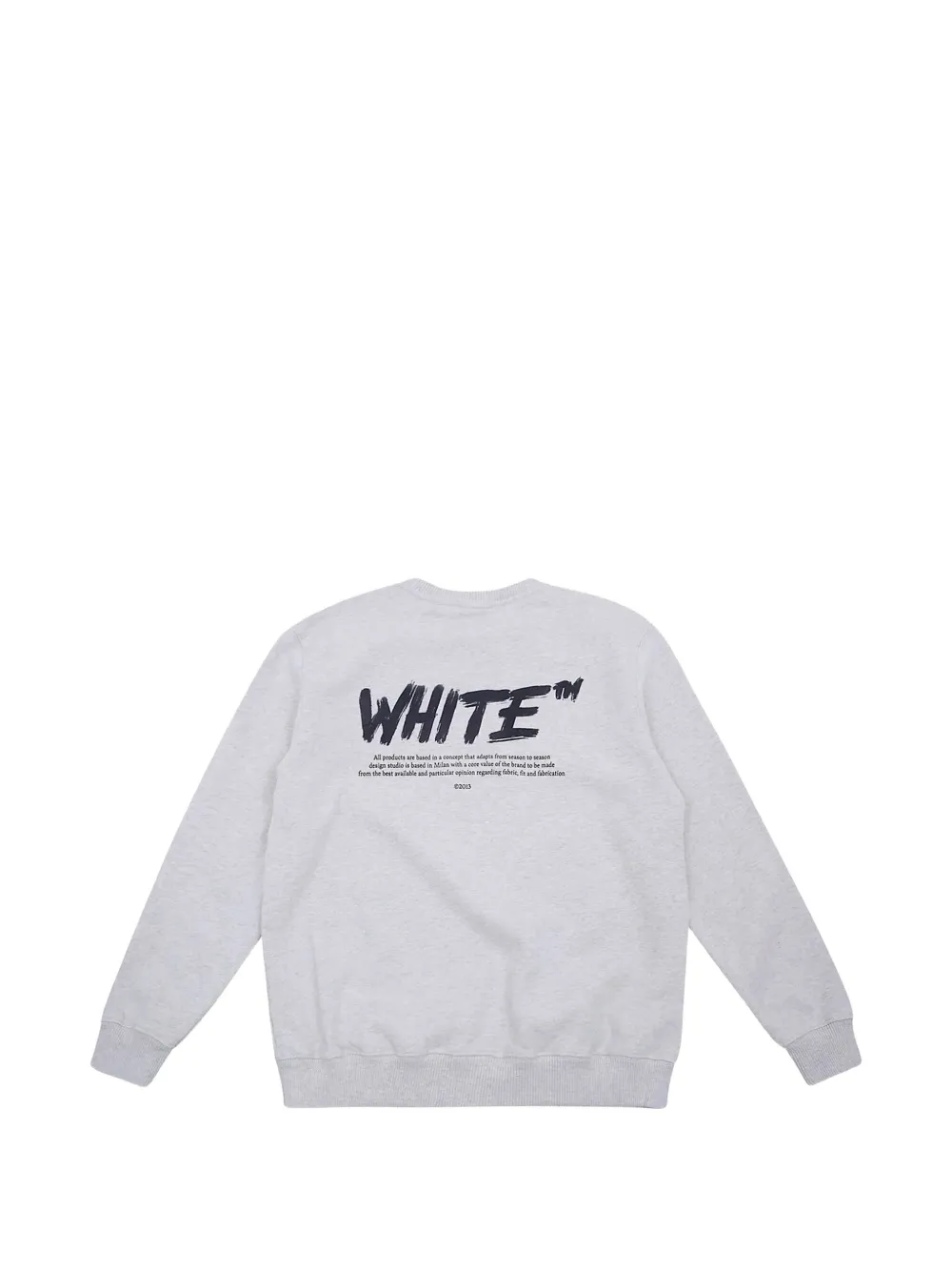 Off-White Kids logo-print sweatshirt Grijs