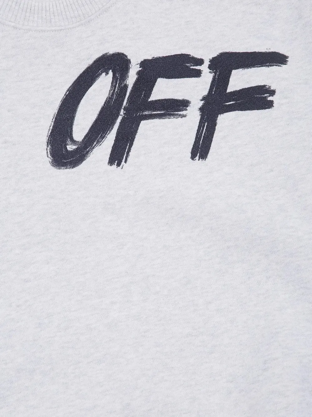 Off-White Kids logo-print sweatshirt Grijs