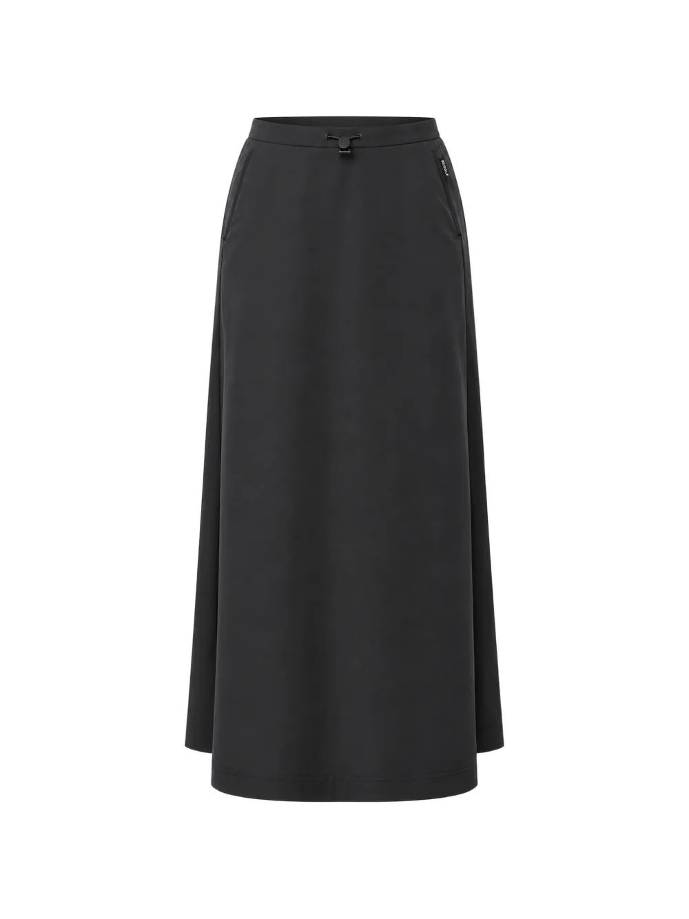 Ecoalf Marti drawstring midi skirt Zwart