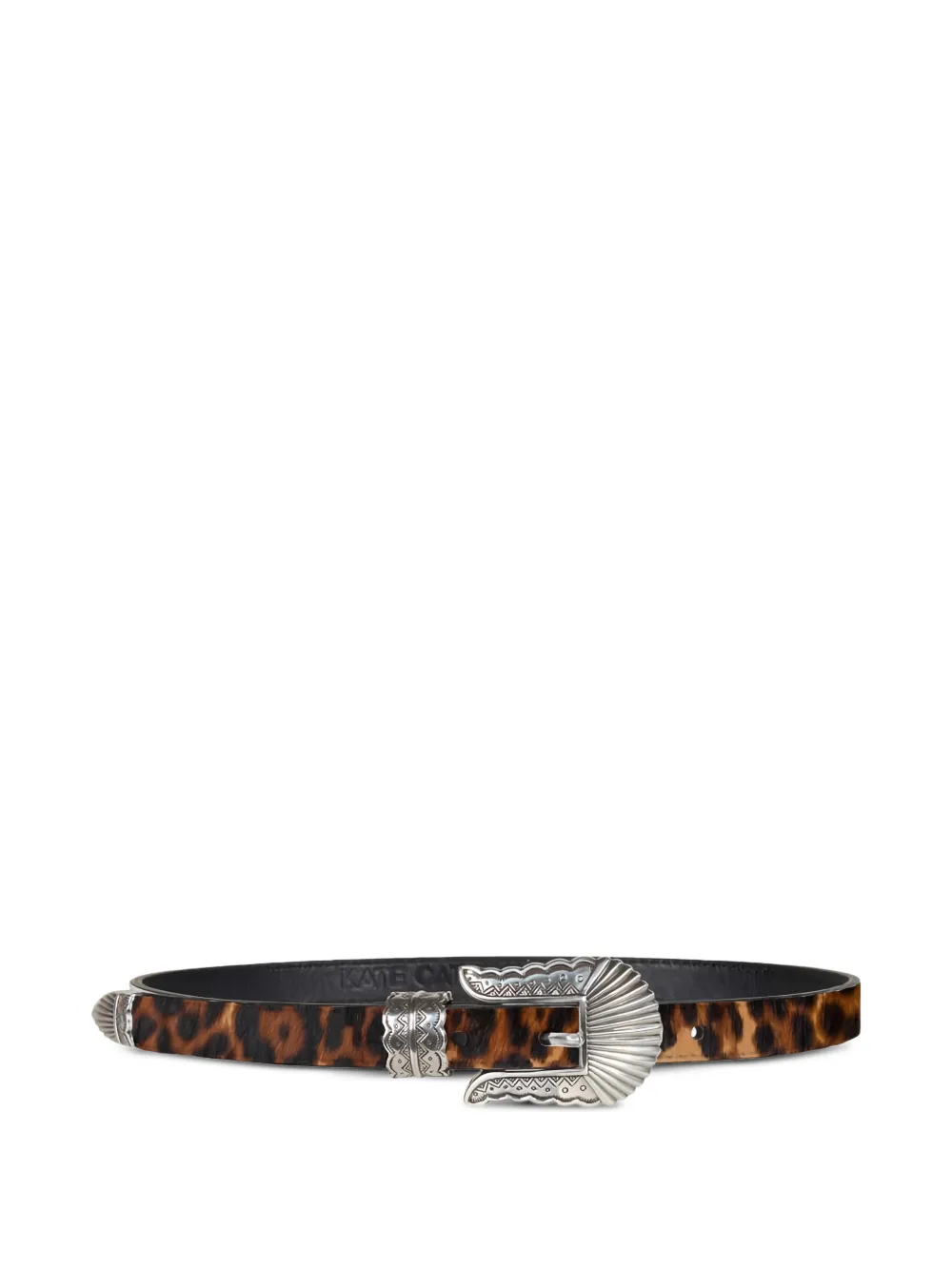 Kate Cate Kim leopard-print belt - Marrone