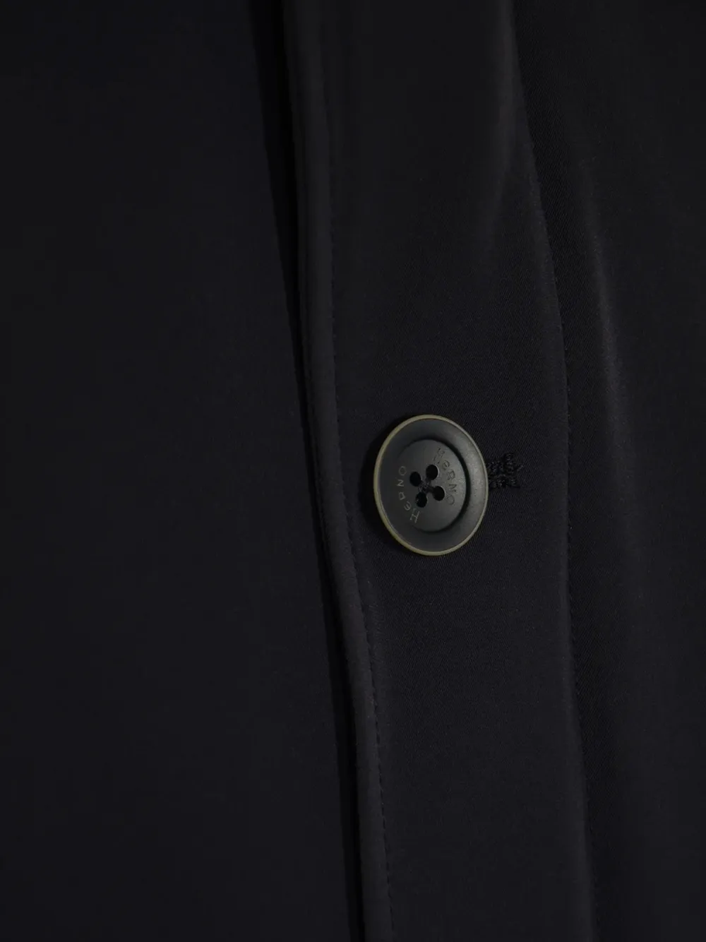 Herno button-fastening coat Blauw