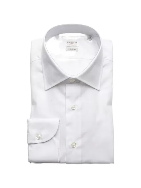 BORRIELLO NAPOLI spread-collar cotton shirt