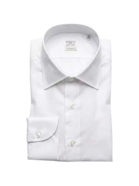 BORRIELLO NAPOLI spread-collar cotton shirt