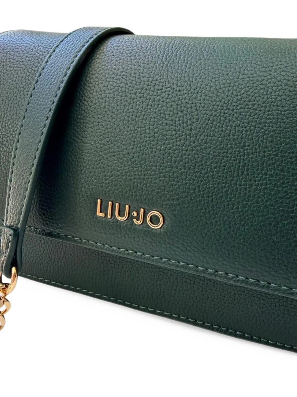 LIU JO logo-plaque crossbody bag Groen