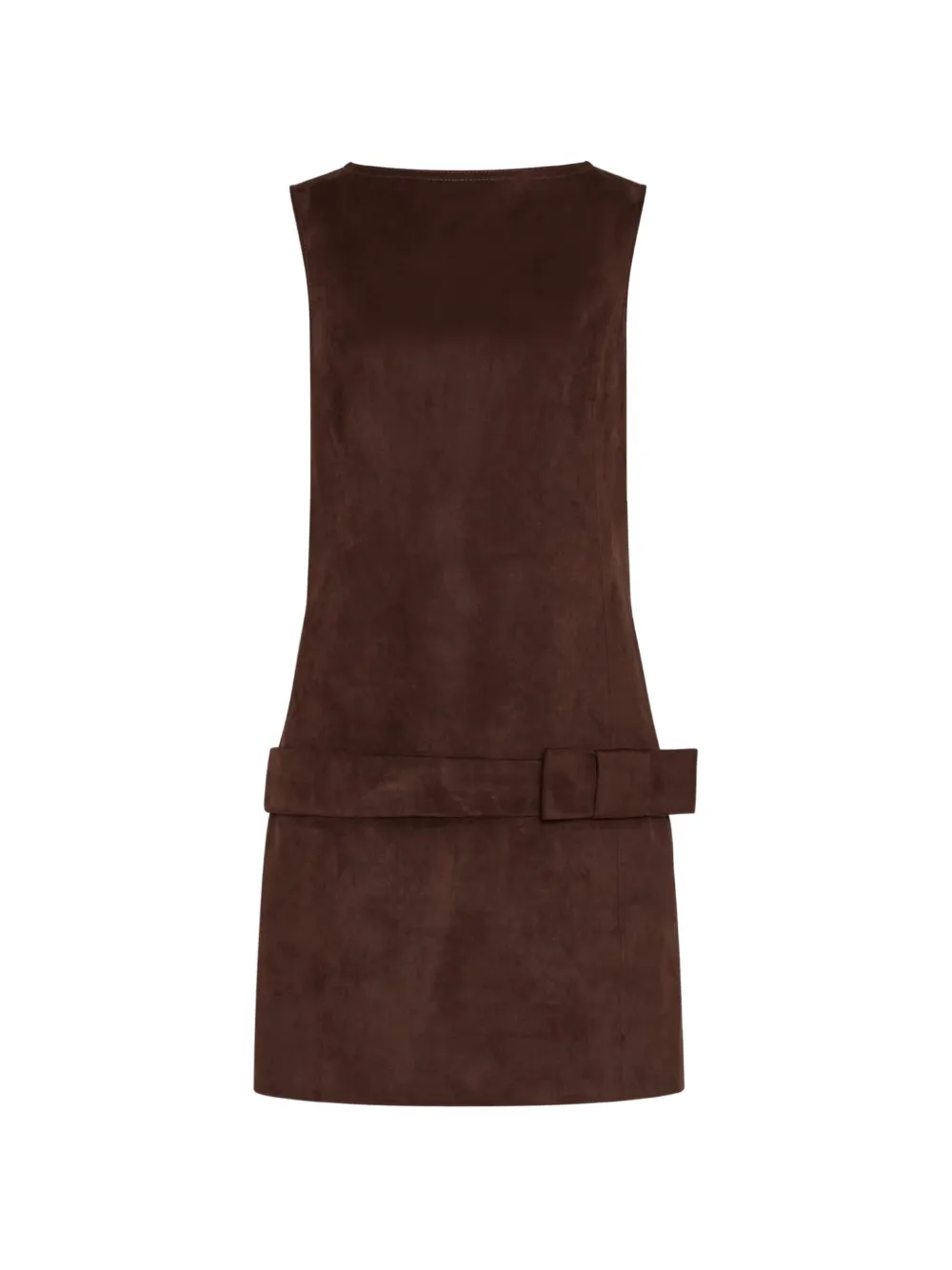 Milly bow-detail dress - Marrone