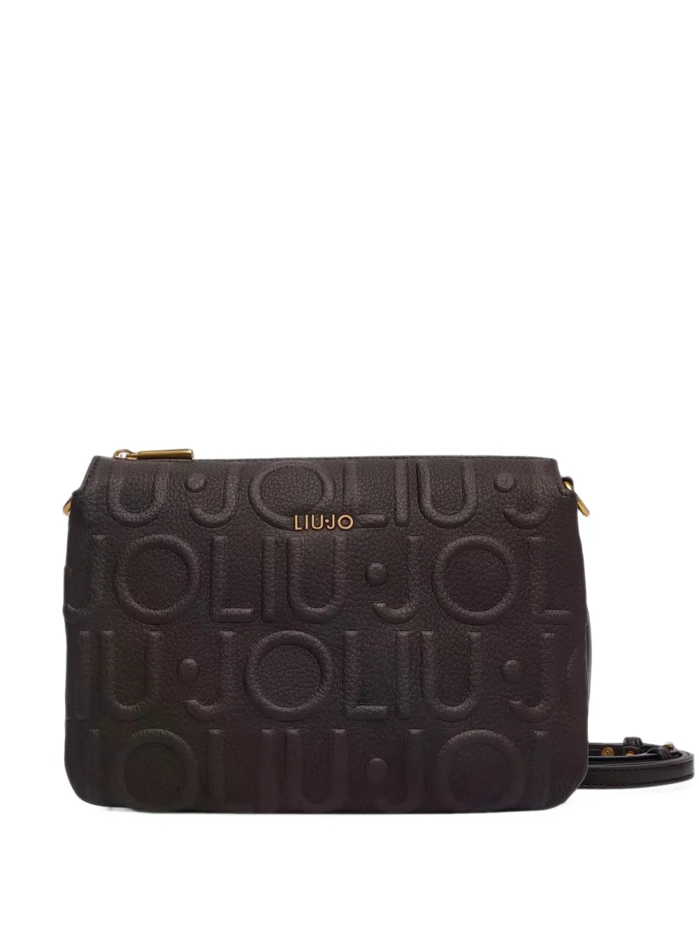 LIU JO logo-embossed crossbody bag - Marrone