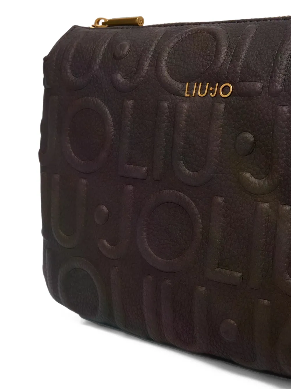 LIU JO logo-embossed crossbody bag Bruin