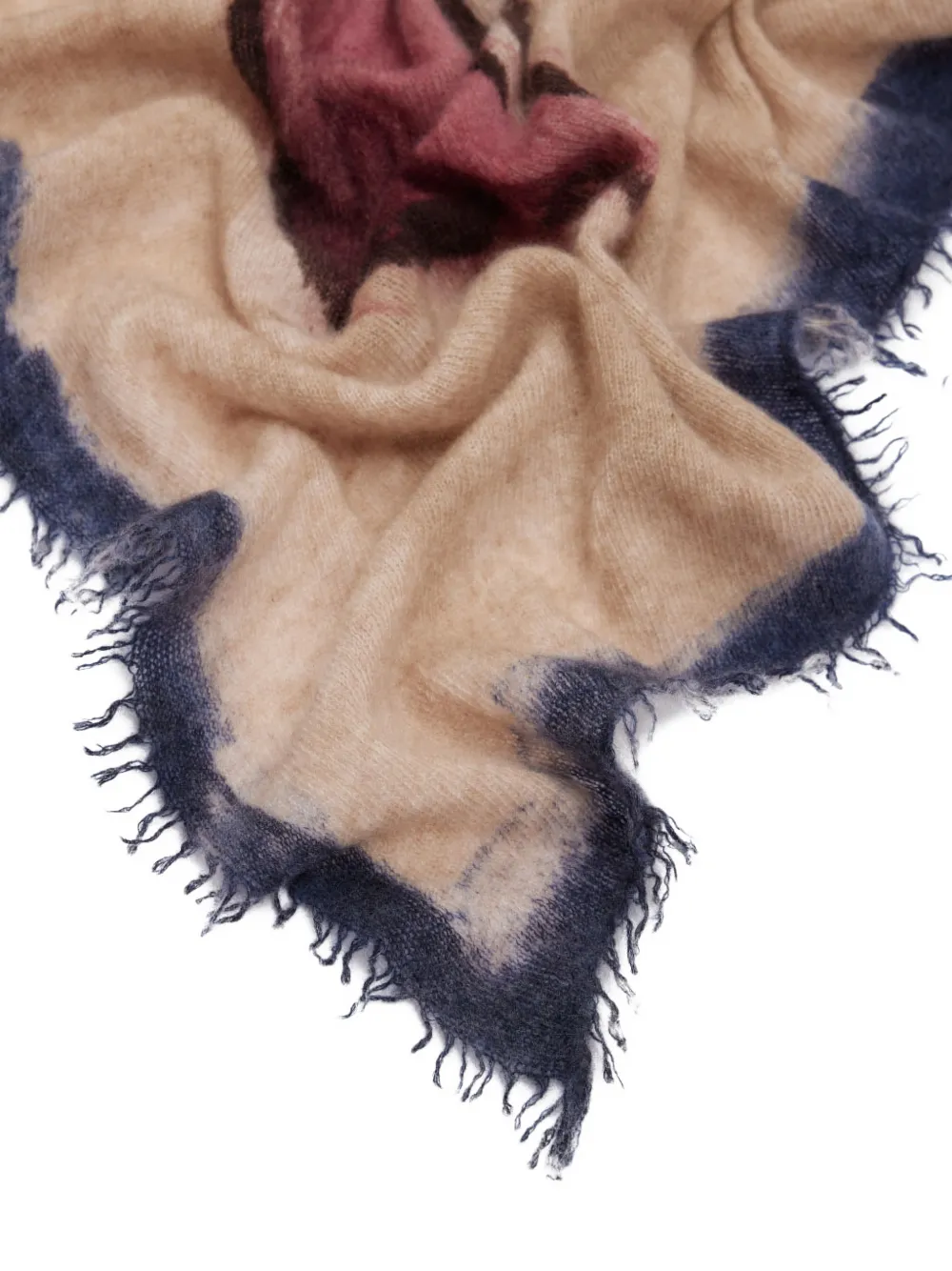 Faliero Sarti Tulip floral-print scarf Beige