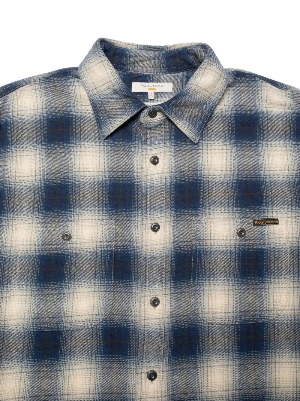Nudie Jeans Julian checked shirt Blauw