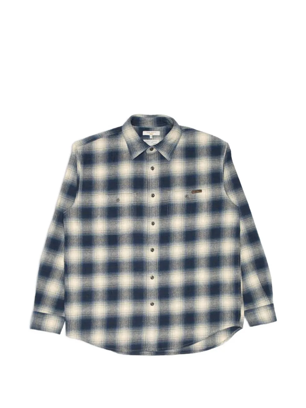 Nudie Jeans Julian checked shirt Blauw