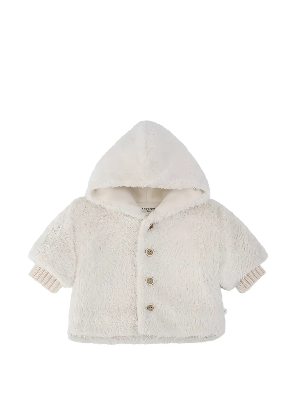 1+ In The Family Gourdon faux-fur hooded jacket Wit