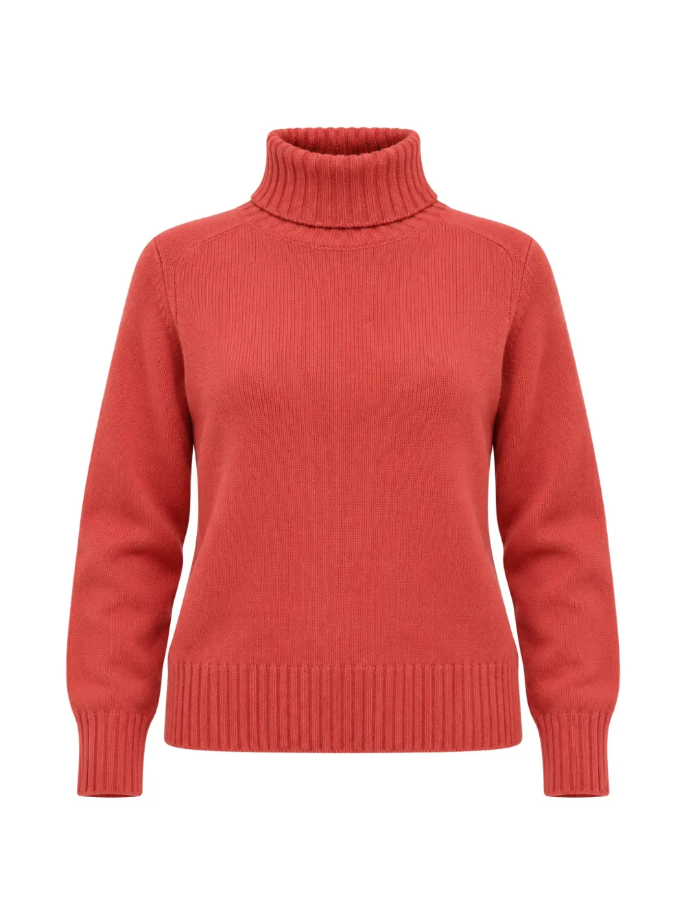 Ecoalf Caqui roll-neck wool sweater - Rot
