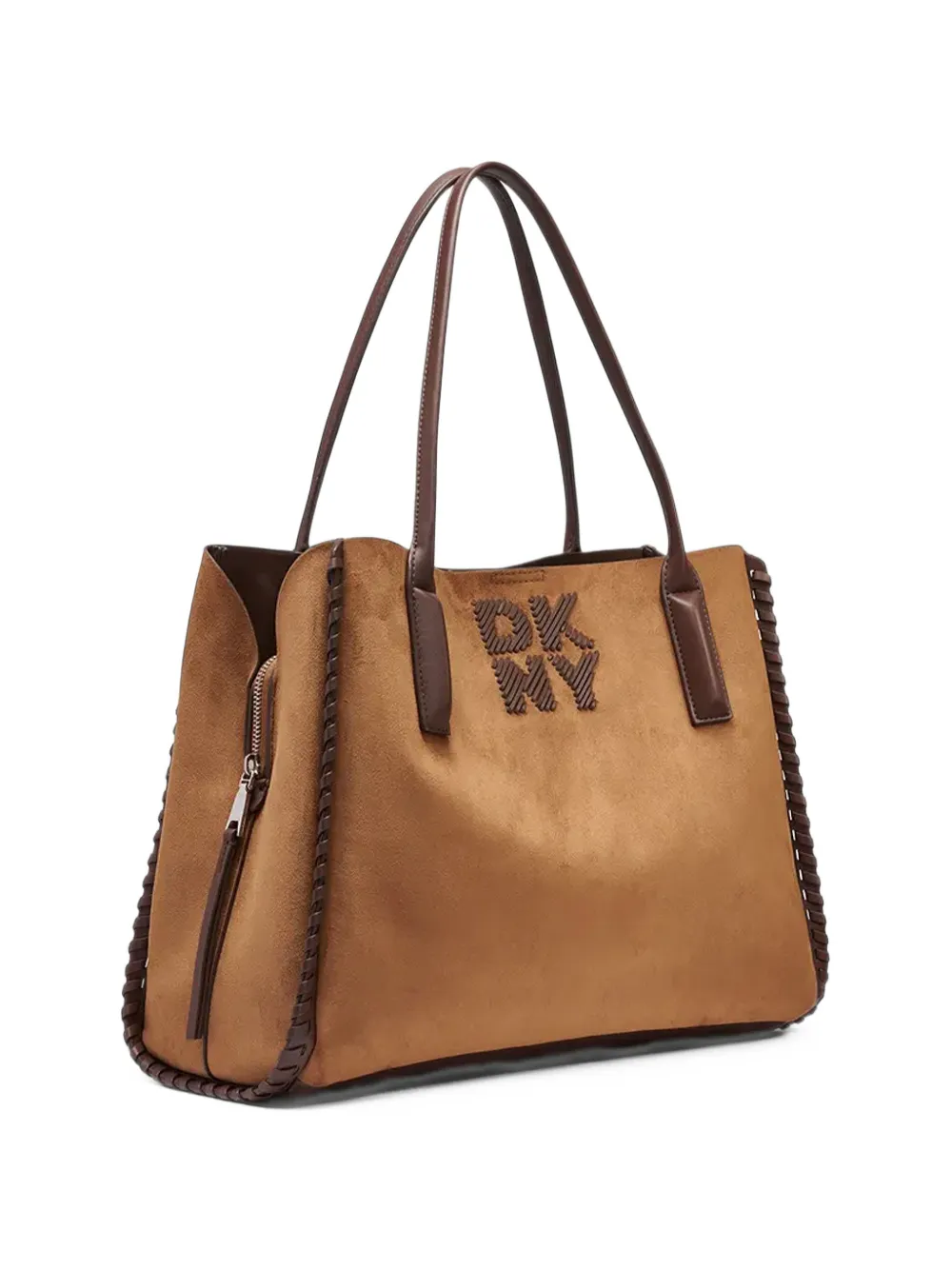 DKNY Josie whipstitch shoulder bag Bruin