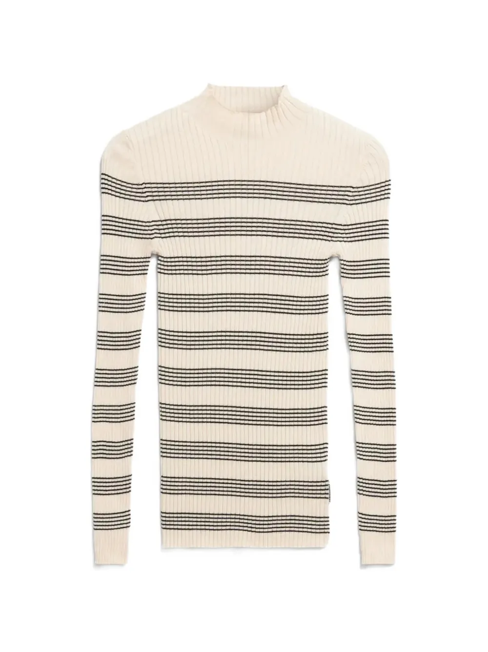ARMEDANGELS Alaania striped ribbed sweater - Toni neutri