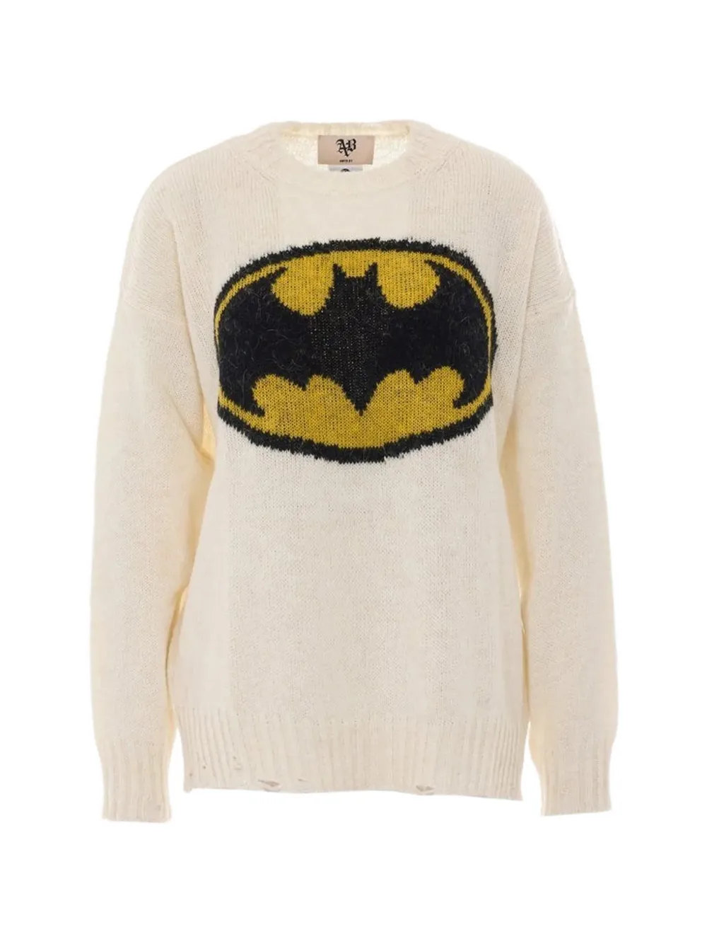 Aniye By Maxipull Bat distressed sweater - Nude