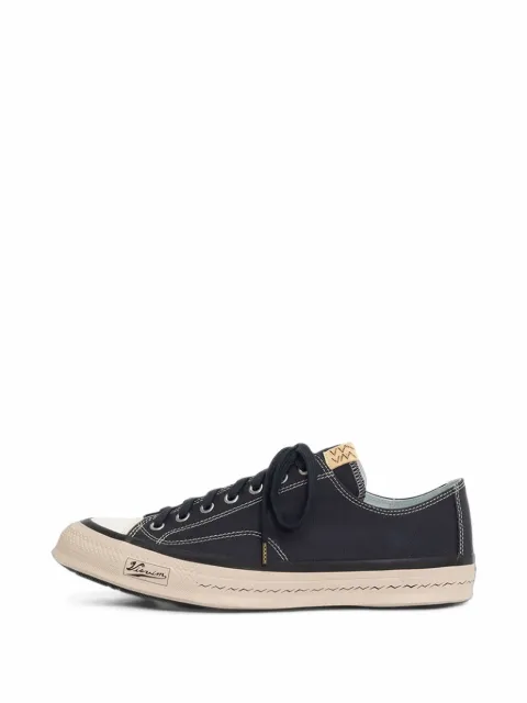 visvim contrast-stitch canvas sneakers