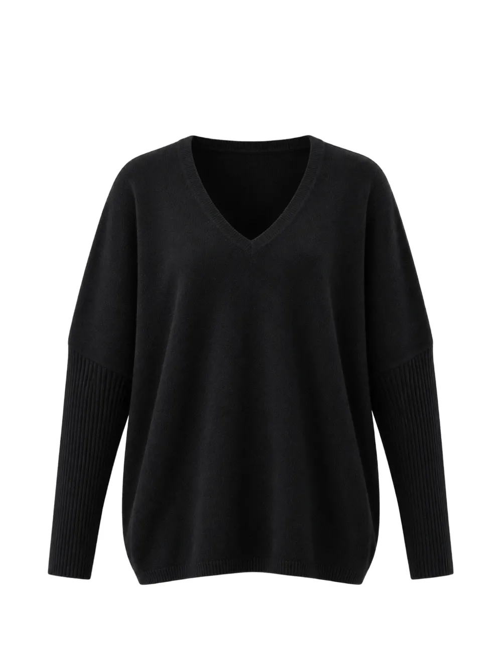 Not Shy Faustine V-neck cashmere sweater - Schwarz