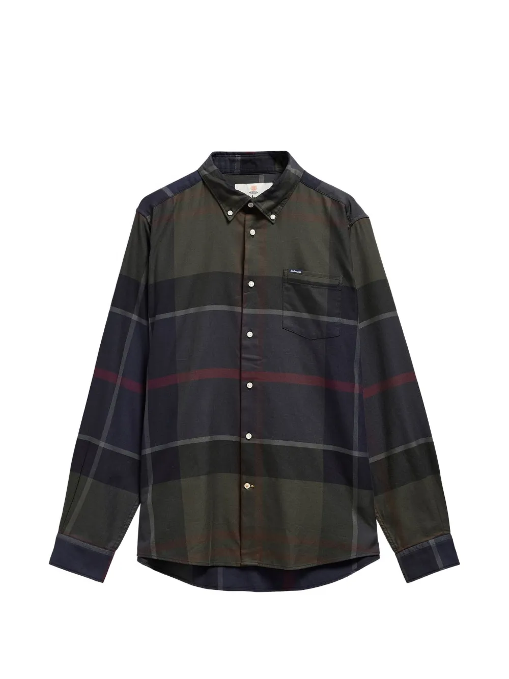 Barbour Dunoon tailored long-sleeved shirt Groen