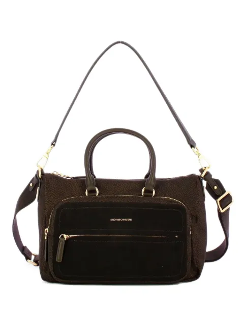 Borbonese Opium-print panelled tote bag