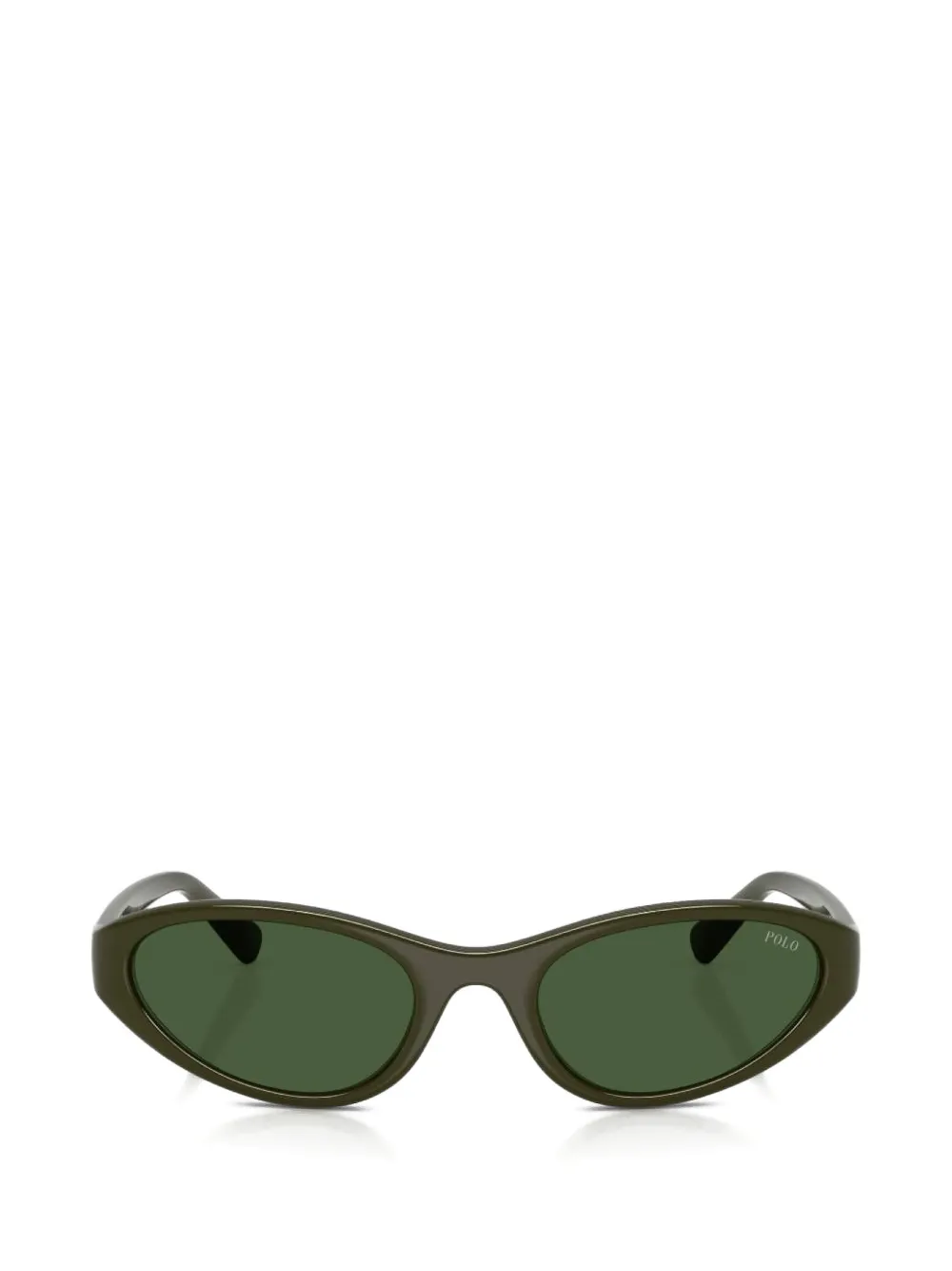 POLO RALPH LAUREN EYEWEAR oval-frame sunglasses - Verde