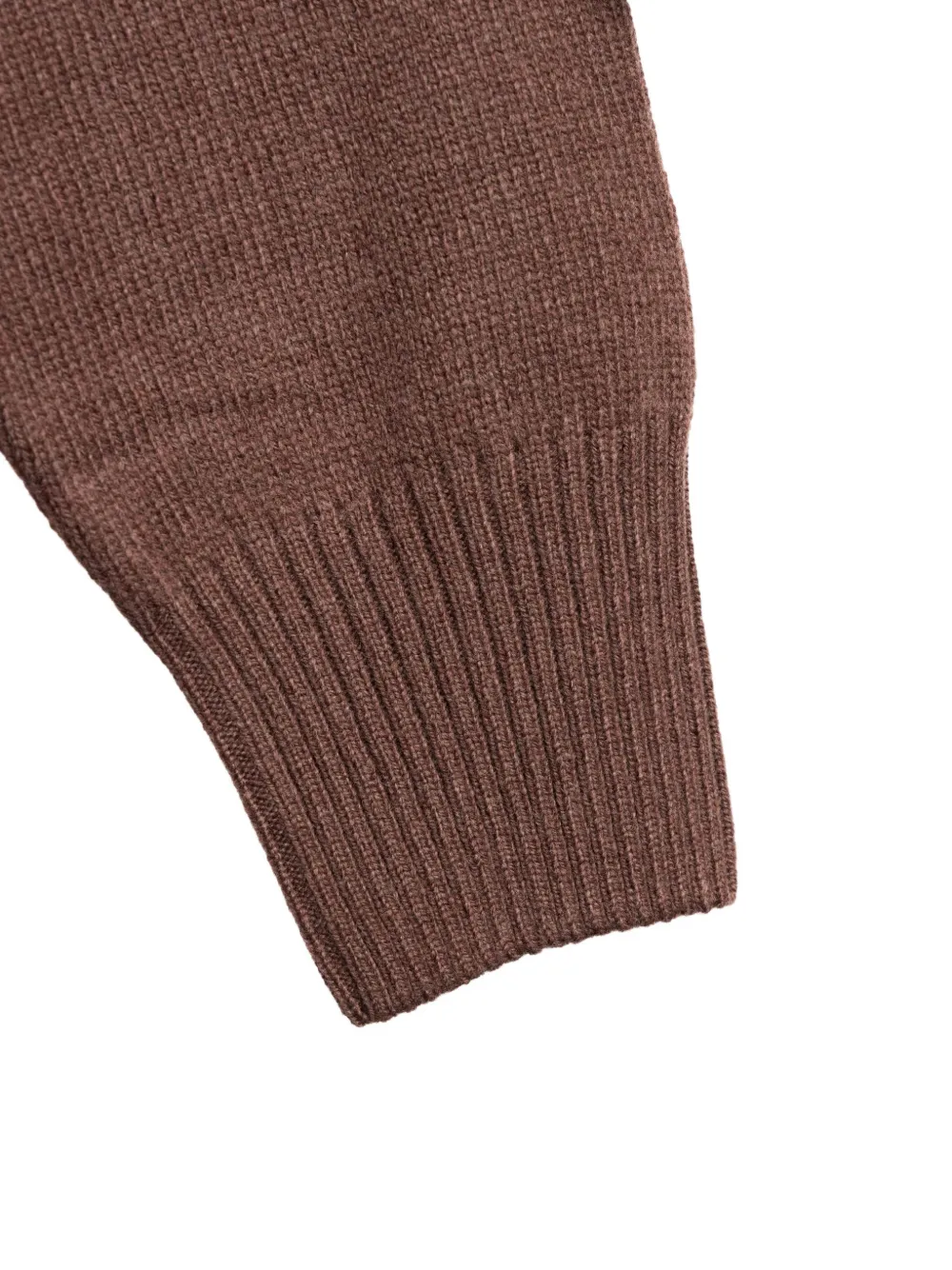 Gran Sasso V-neck button-up cardigan Bruin