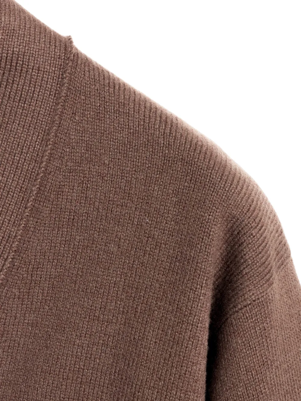 Gran Sasso V-neck button-up cardigan Bruin