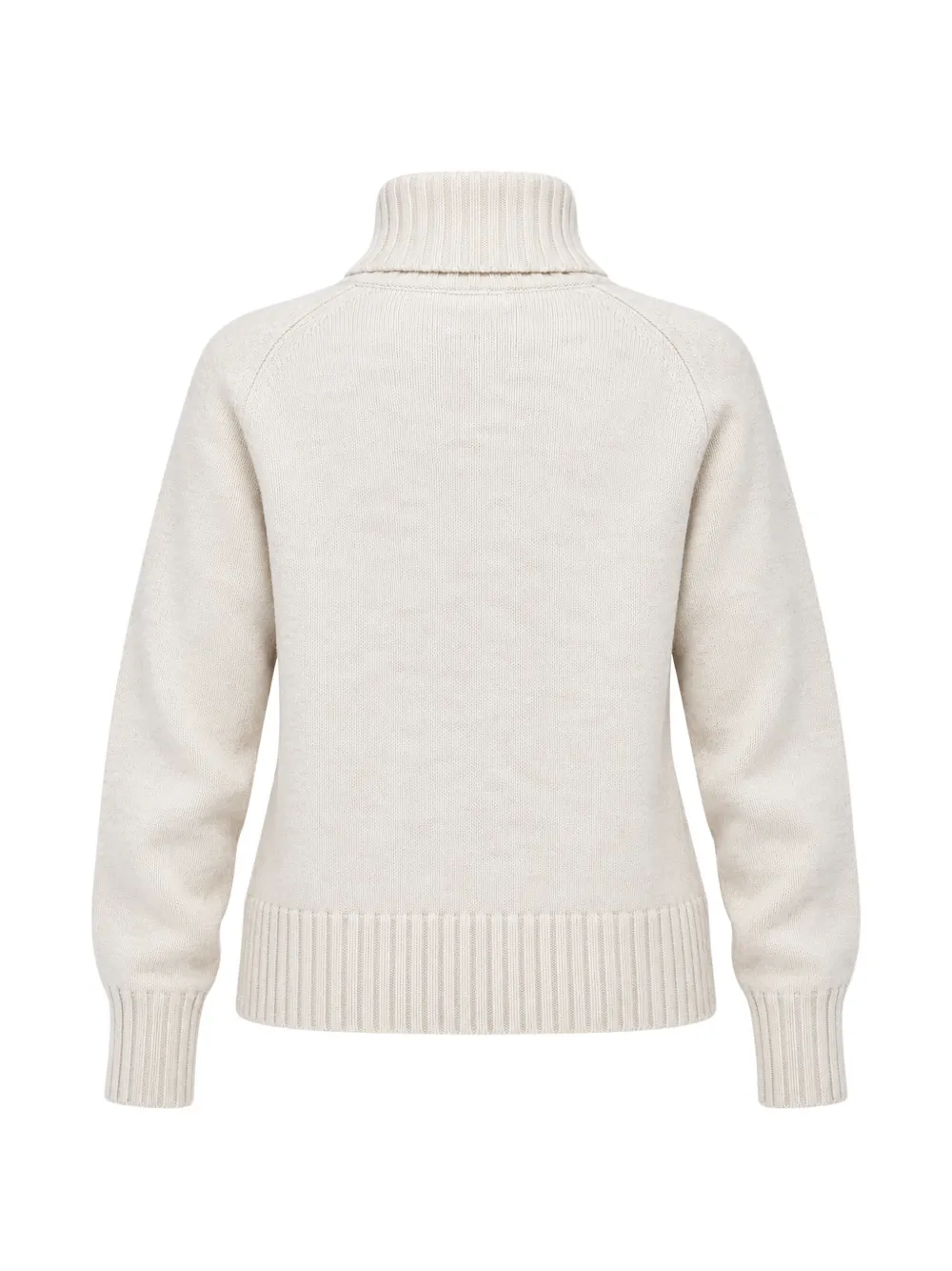 Ecoalf Caqui roll-neck raglan-sleeve sweater Wit