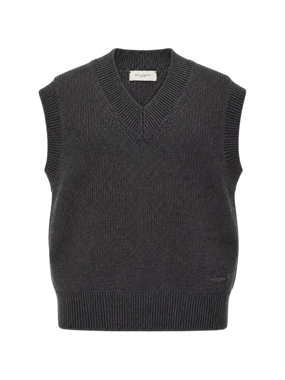 Paolo Pecora Kids V-neck vest - Grigio