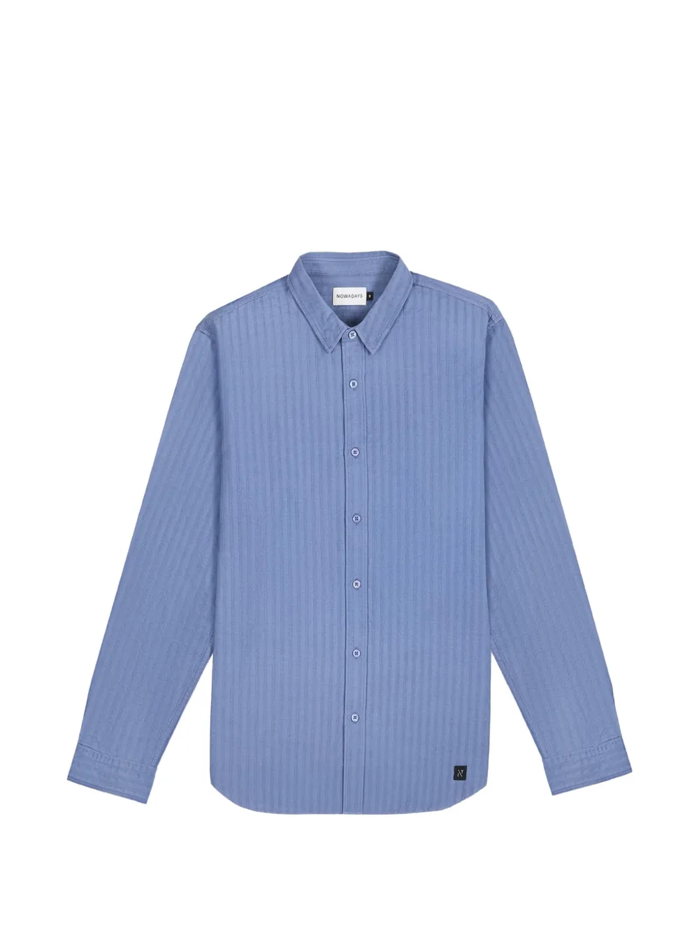 NOWADAYS vertical-stripe long-sleeve shirt - Bleu NOWADAYS vertical-stripe long-sleeve shirt - Bleu