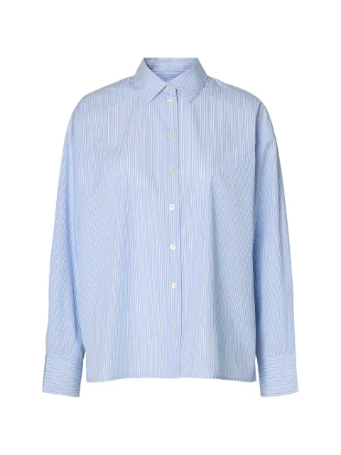 SELECTED striped long-sleeve shirt