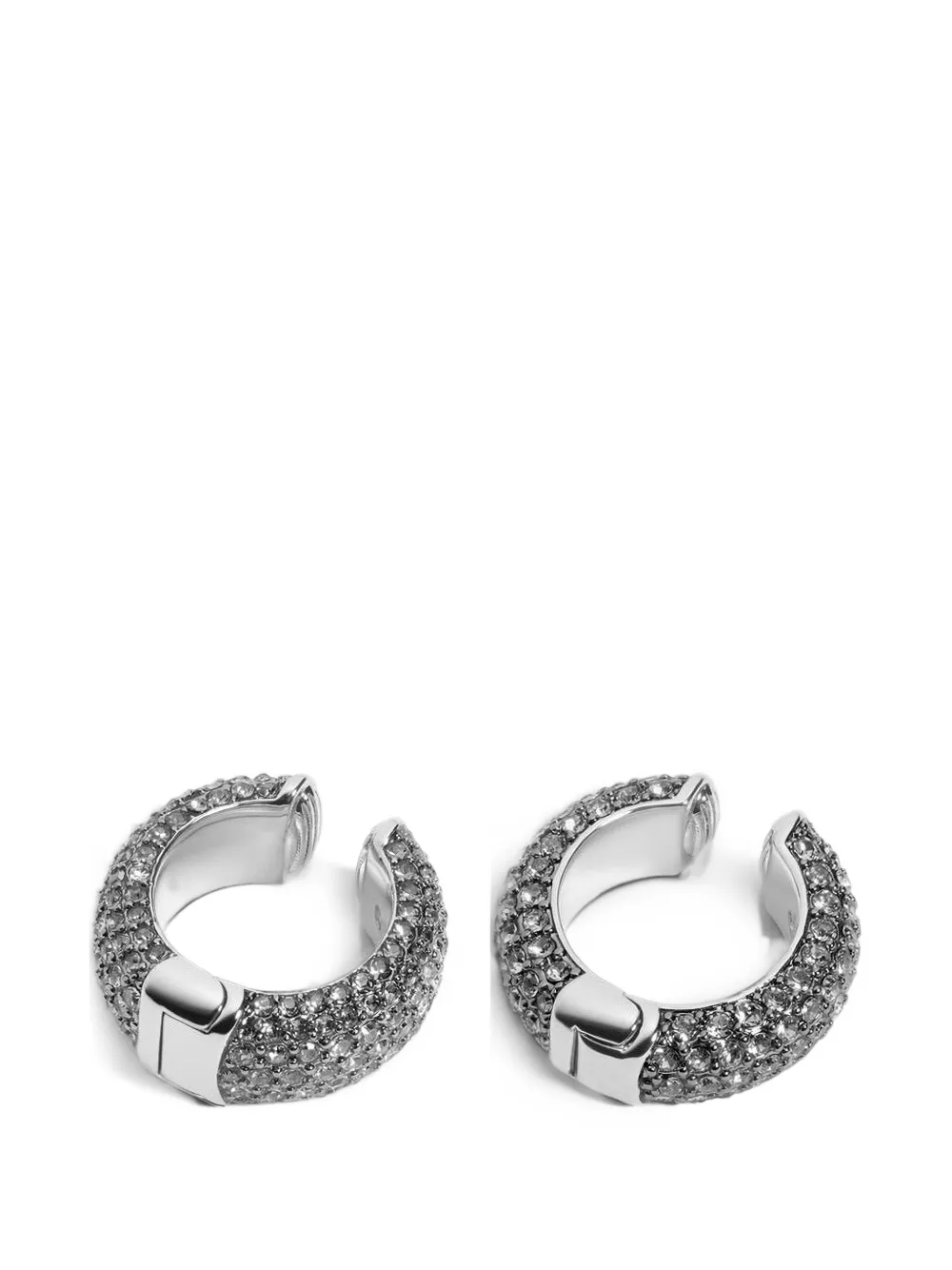 DEMARSON New York Eva pavé ear cuff - Argento