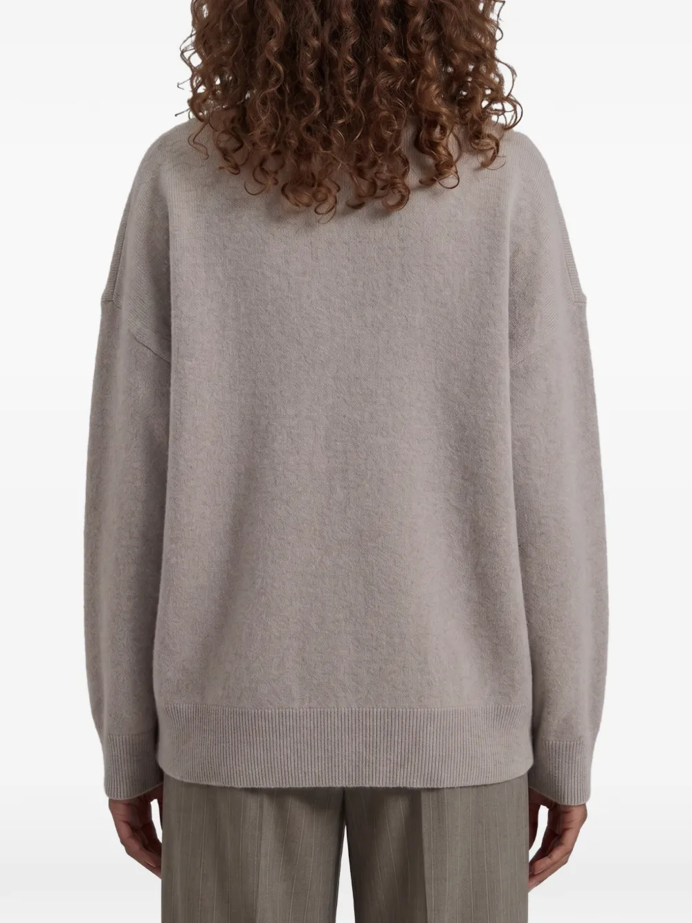 The Frankie Shop Hana wool sweater taupe Beige