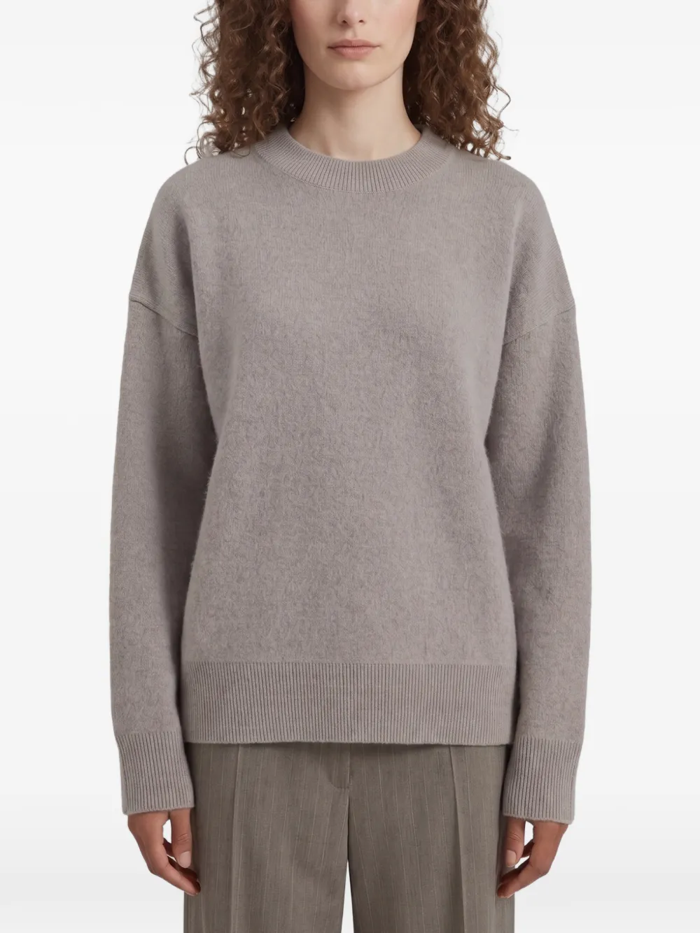 The Frankie Shop Hana wool sweater taupe Beige