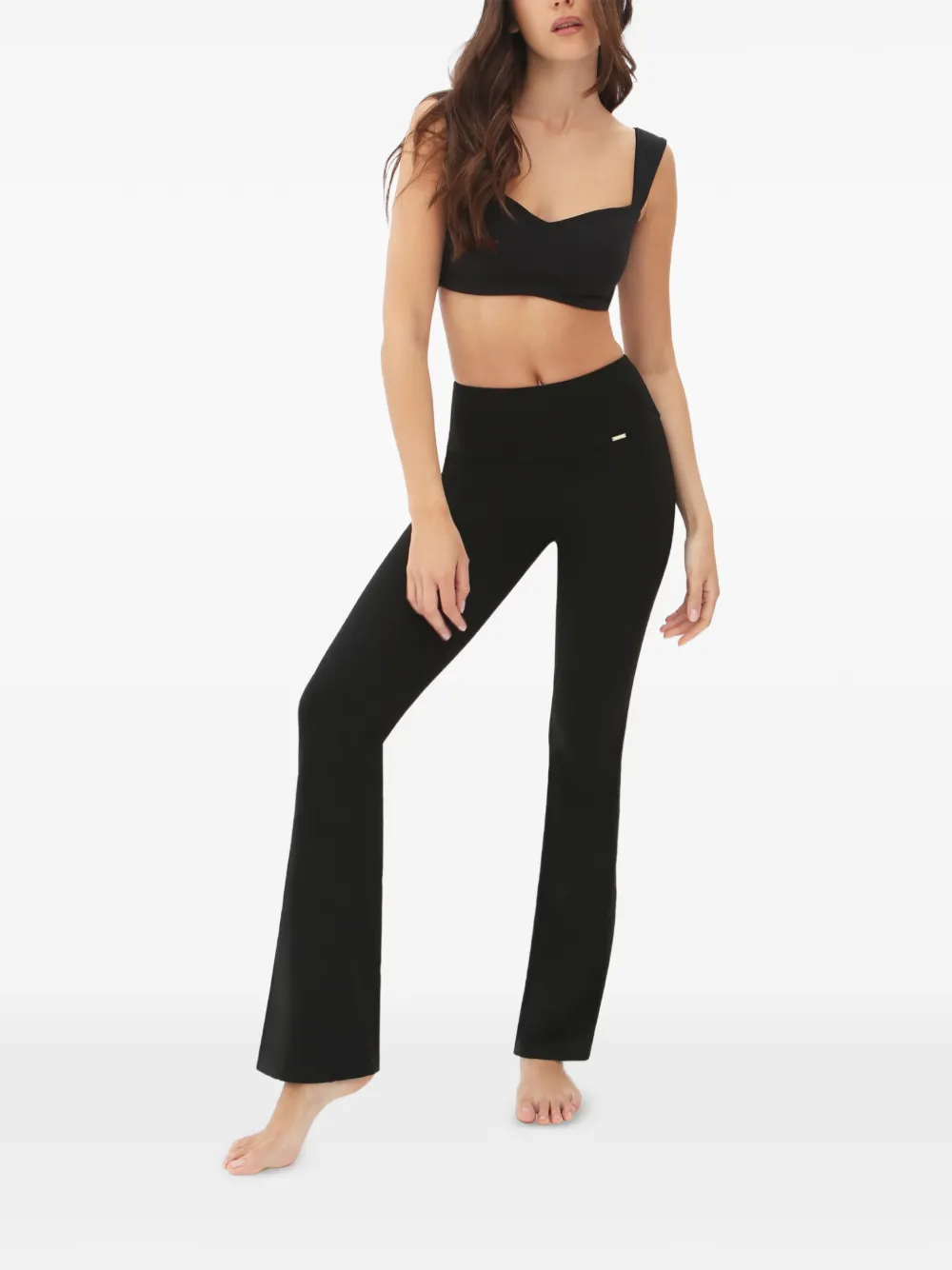 AMADA WEAR Camilla flared leggings Zwart