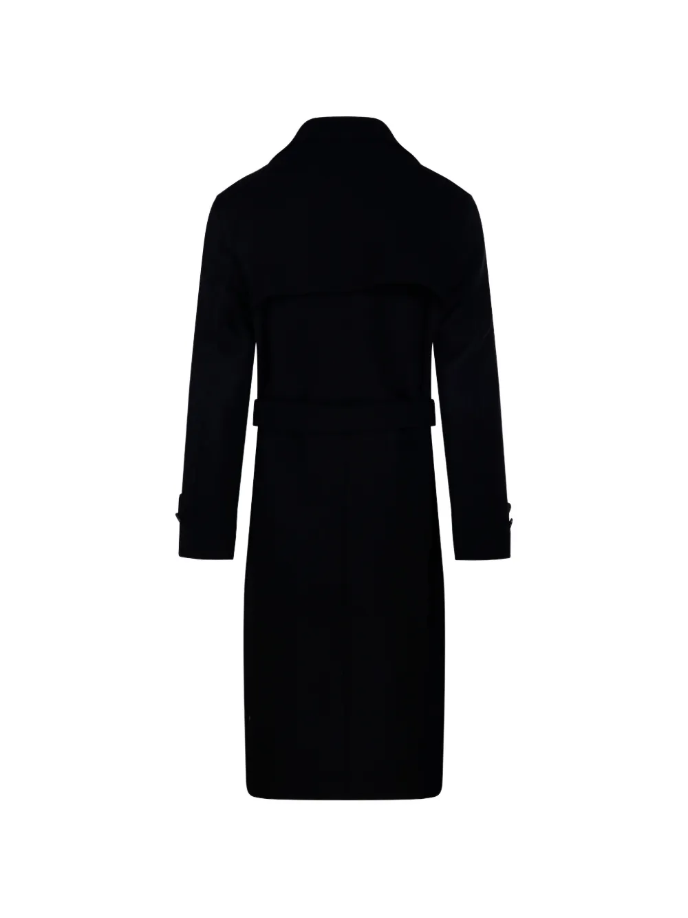Hevo Melendugnod double-breasted belted coat Zwart
