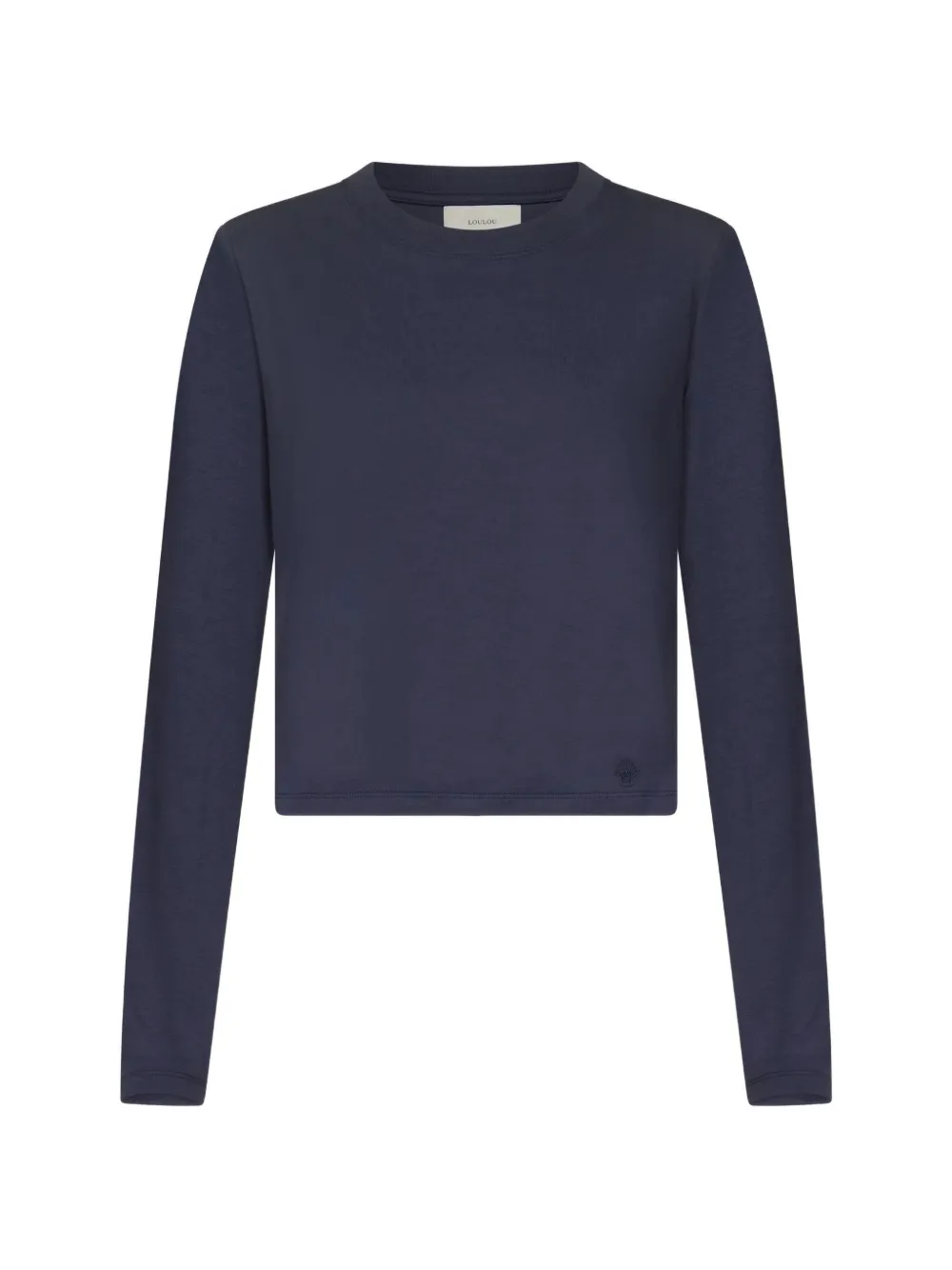 LouLou de Saison Madal Lds embroidered long-sleeve T-shirt Blauw