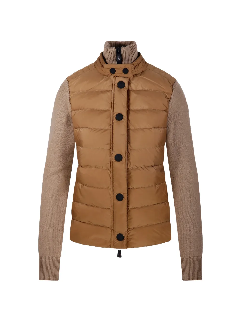 Moncler Grenoble quilted panelled jacket Beige