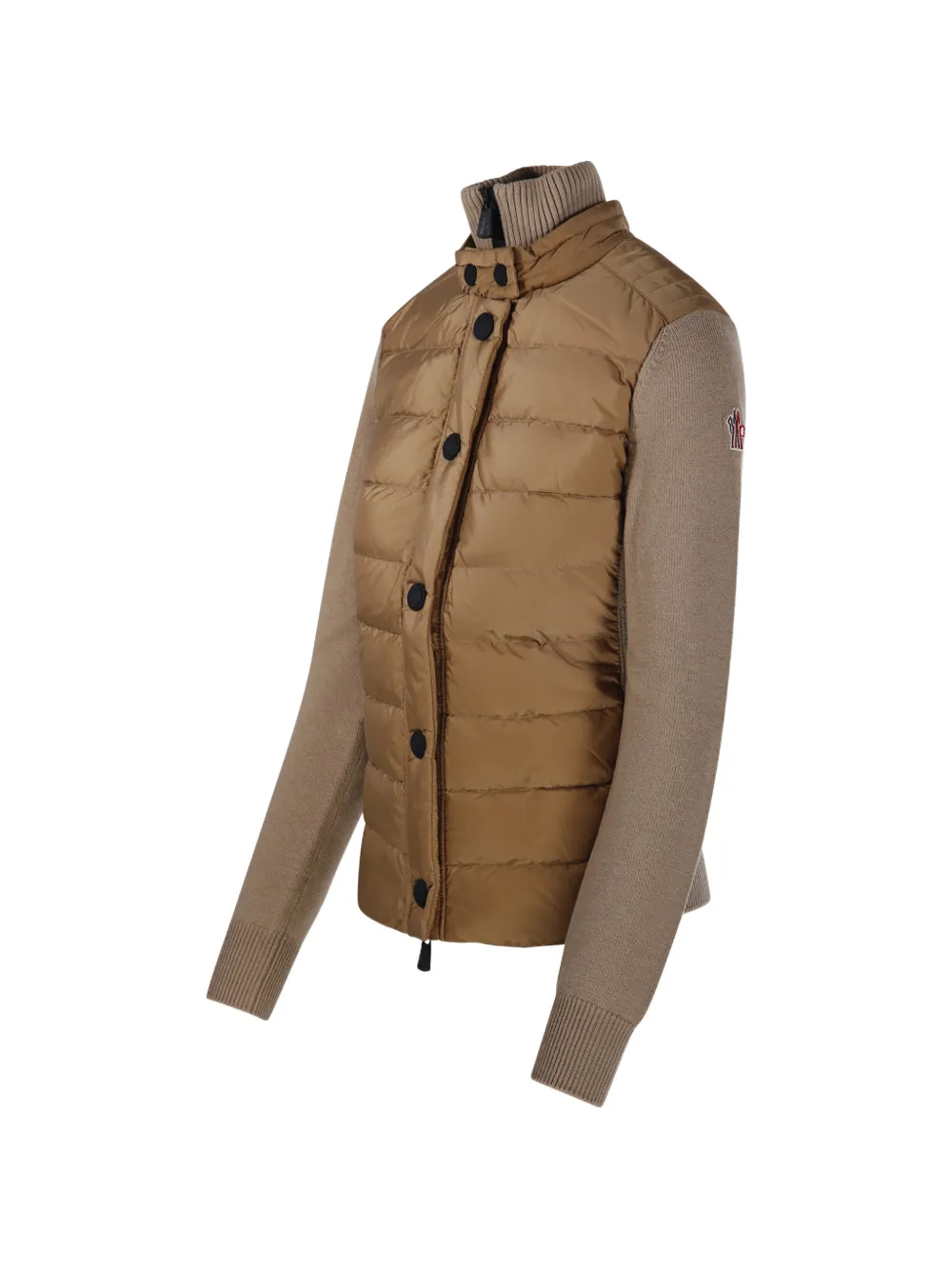 Moncler Grenoble quilted panelled jacket Beige