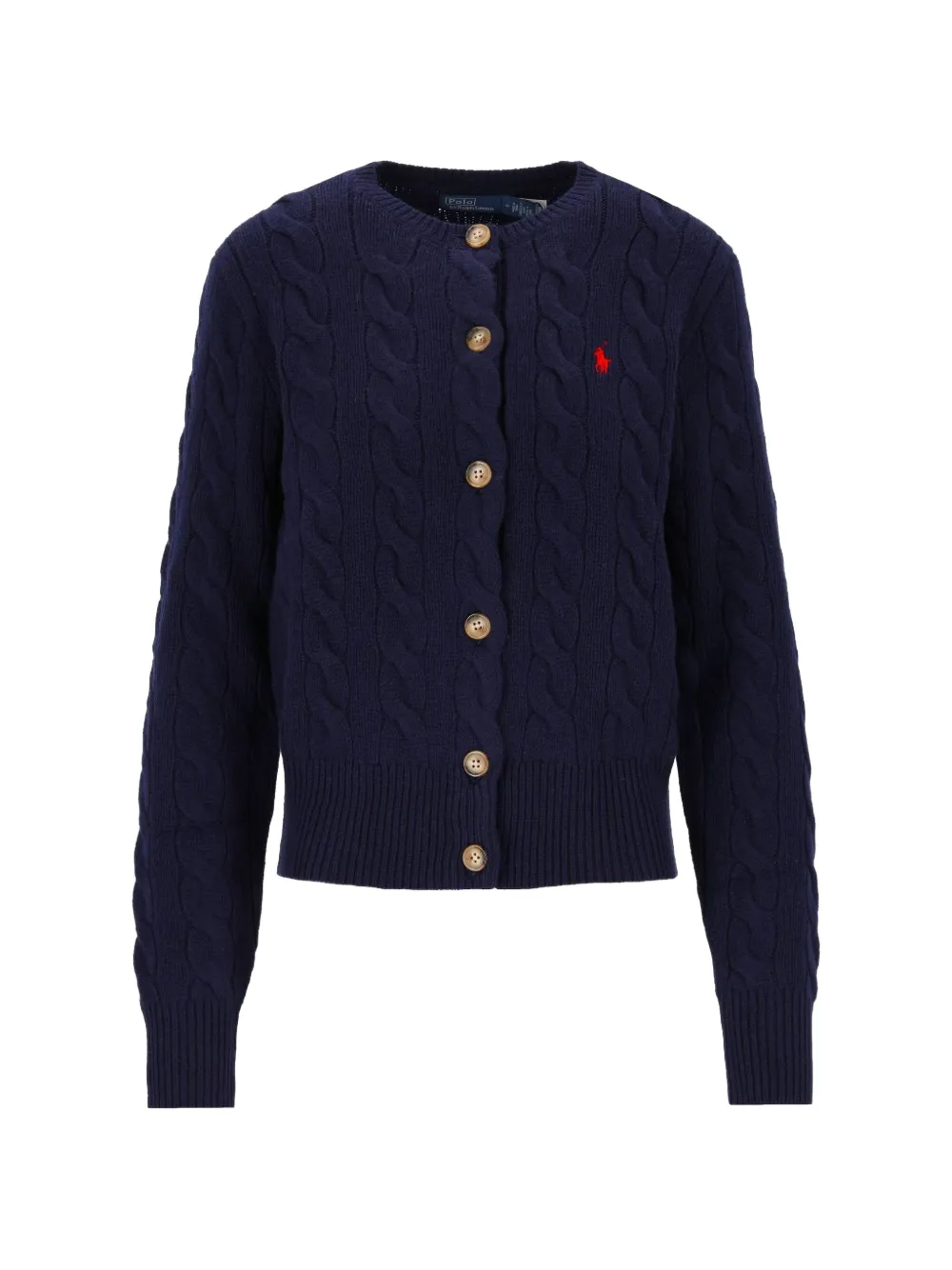 Polo Ralph Lauren cable-knit wool-cashmere cardigan - Blau