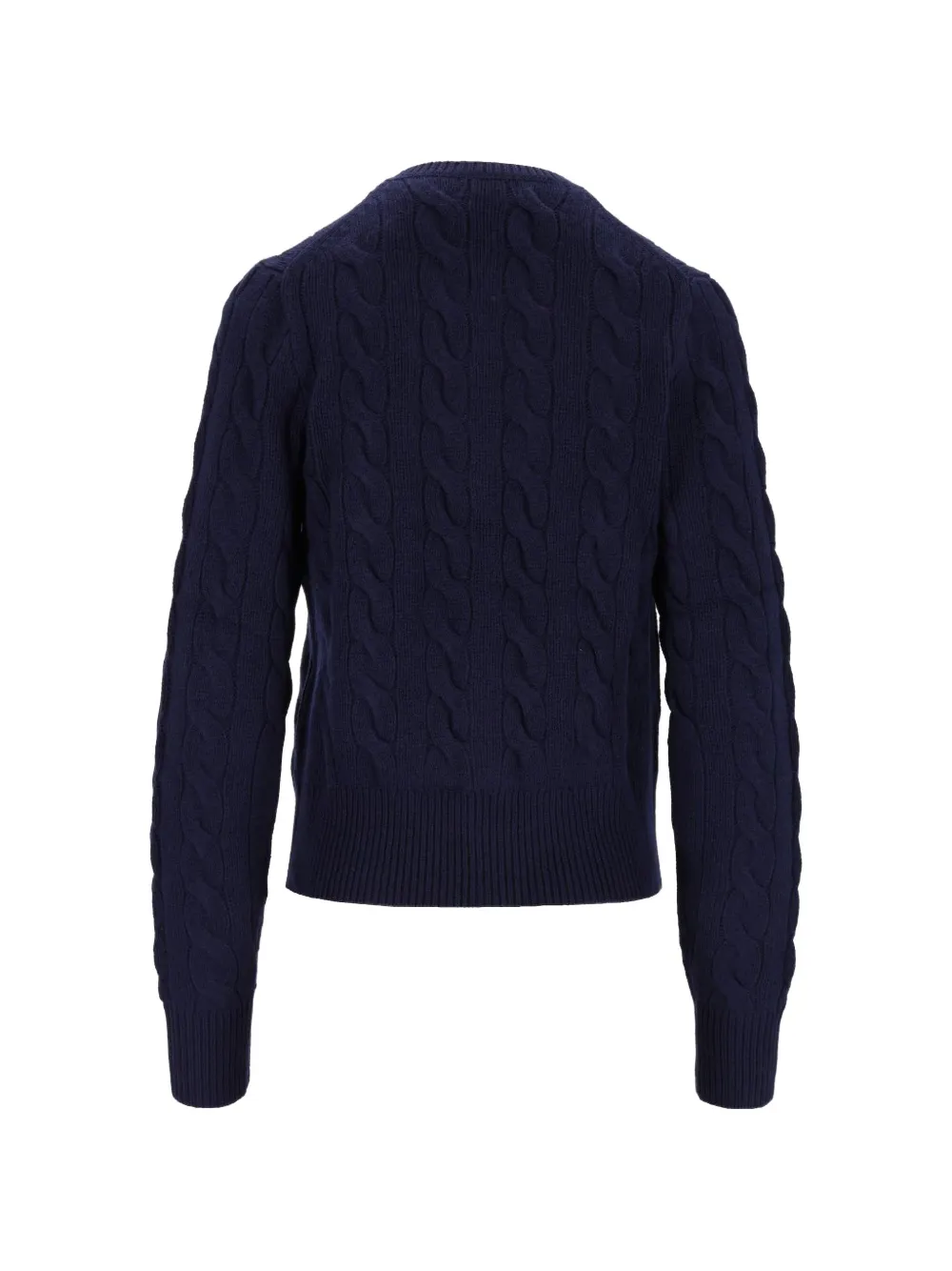 Polo Ralph Lauren cable-knit wool-cashmere cardigan Blauw