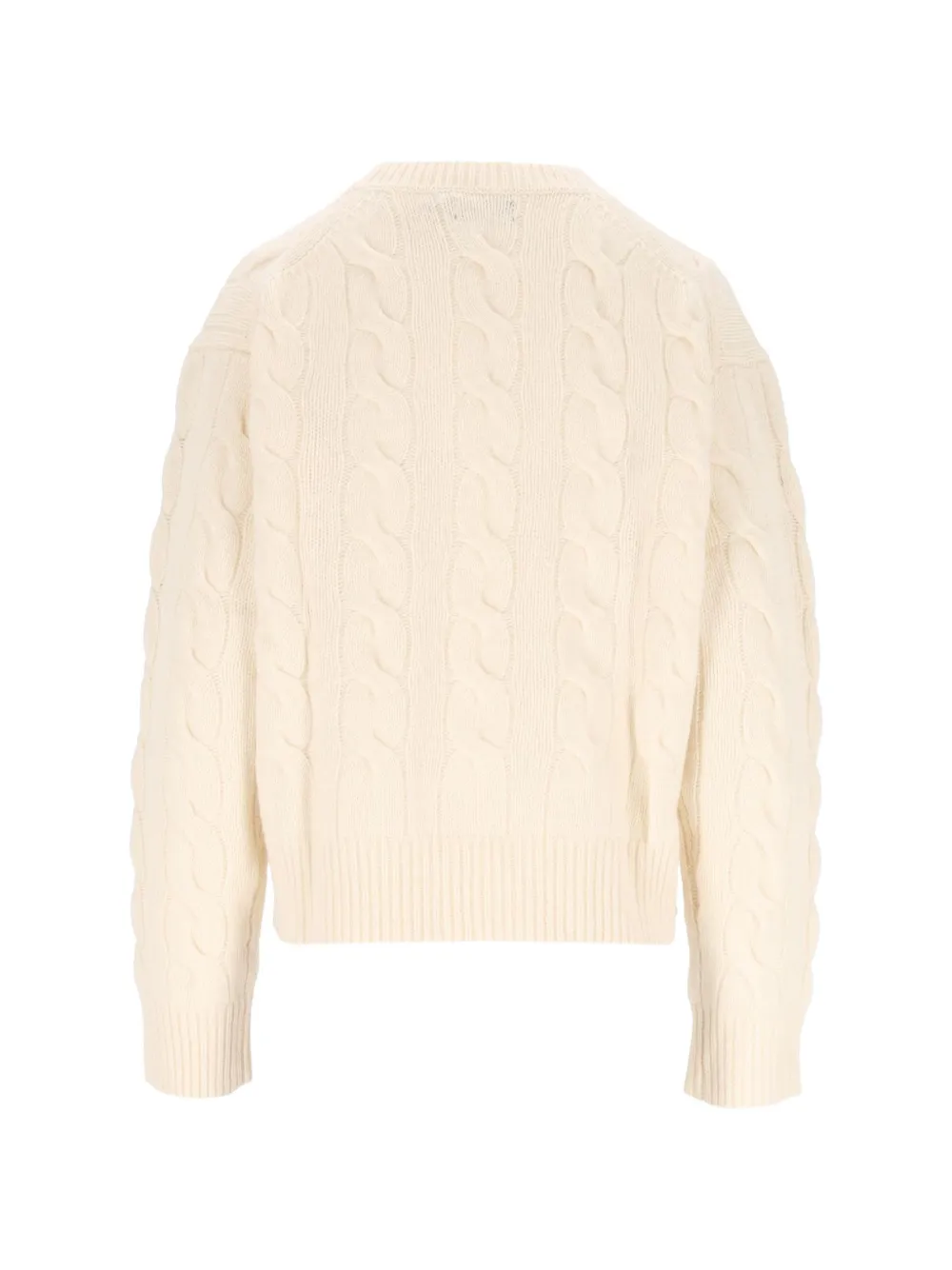 Polo Ralph Lauren cable-knit Pony-motif sweater Beige
