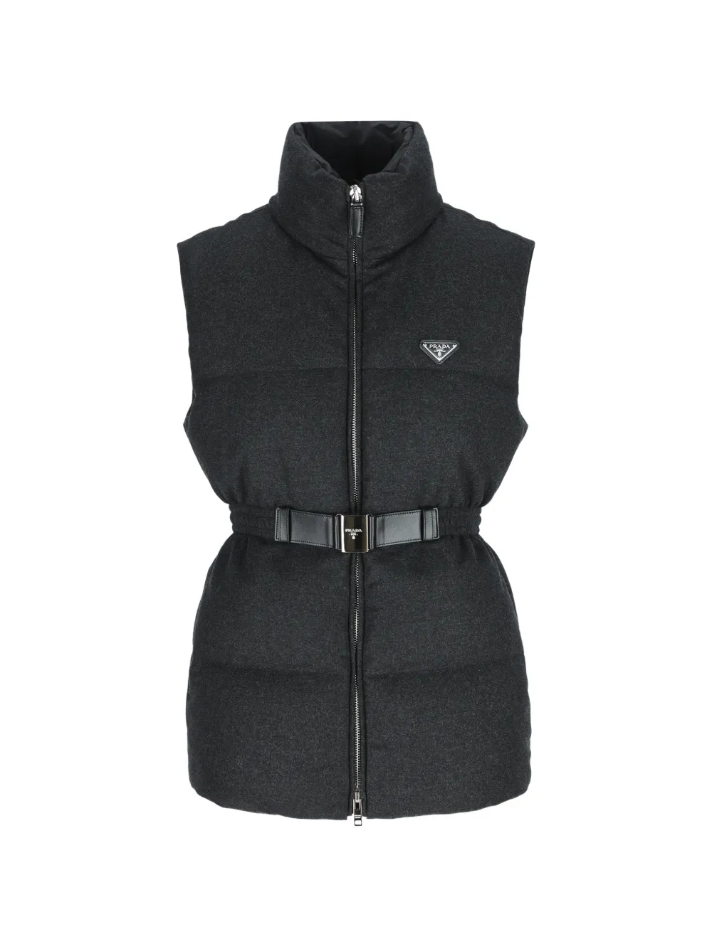 Prada Re-Wool down vest Grijs