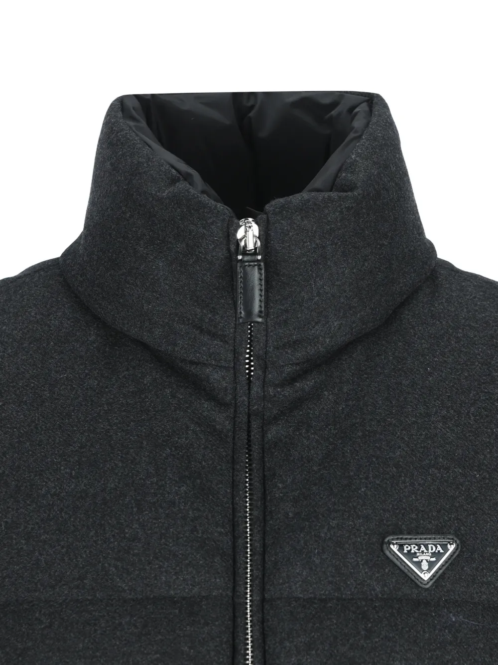 Prada Re-Wool down vest Grijs
