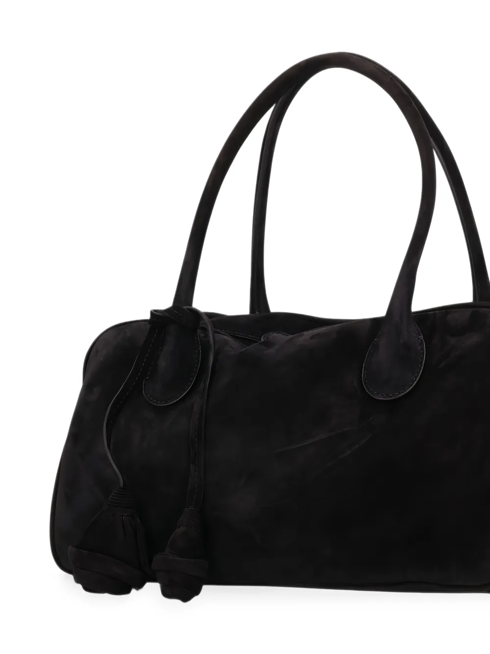 Magda Butrym Brigitte suede tote bag Zwart