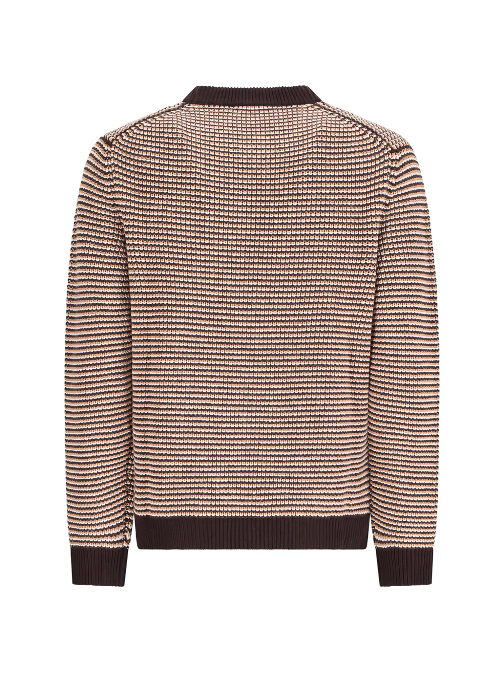 Lardini striped textured-knit sweater Bruin