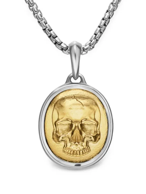 David Yurman Memento Mori skull necklace