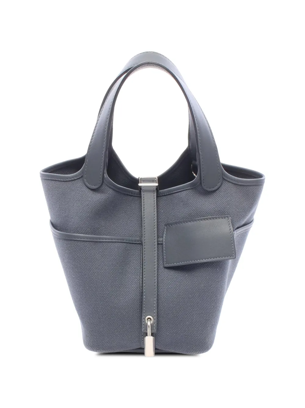 Hermès Pre-Owned 2024 Toile Goeland and Swift Cargo Picotin Lock 18 handbag - Grau